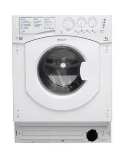 Hotpoint Aquarius Bhwm1292 1200 Spin, 7Kg Load Integrated Washing Machine - White